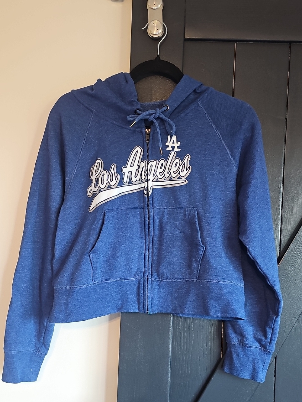 Los Angeles Dodgers LA Blue Zip-Up Hoodie